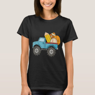 Terug naar school Monster Truck Baseball Football T-shirt