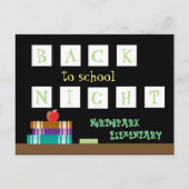 Terug-naar-school nacht briefkaart (Voorkant)