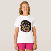 Terug naar School Neon Pop Art Bright Classroom T-shirt (Voorkant volledig)