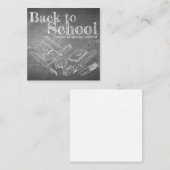 Terug naar School Notitiekaartje (Voorkant / Achterkant)