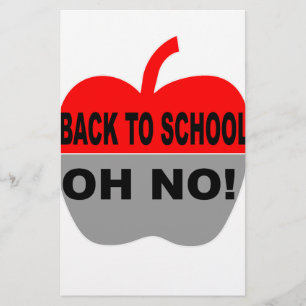 Terug naar school Oh nee Briefpapier