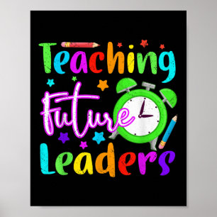 Terug naar school onderwijzen toekomstige leiders poster