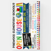Terug naar School Open House Banner (Verticaal)
