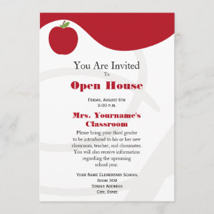 Terug naar school Open House Uitnodiging - Red App