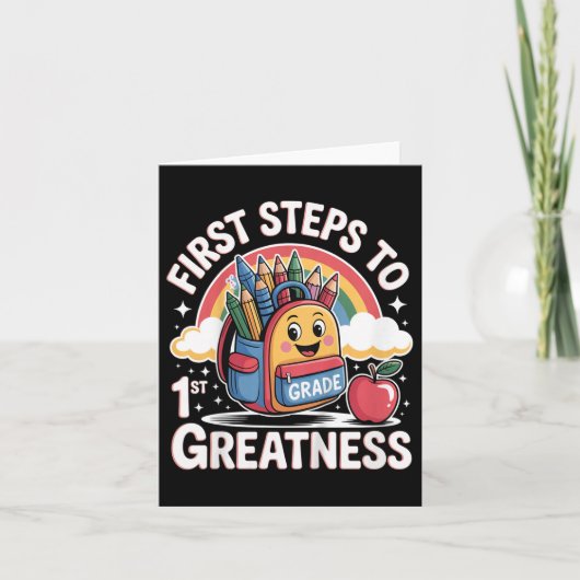 Terug naar school outfit voor kinderen, meisjes, s kaart (Voorkant)