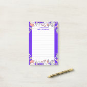 Terug naar School Paarse Post-it® Notes (Op bureau)