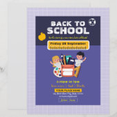 Terug naar School Party brochure (Voorkant / Achterkant)