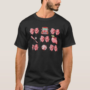 Terug naar School PE Leraar Sport Coquette Boog Vo T-shirt