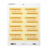 Terug naar School Pencil Label (Full Sheet)