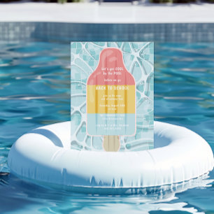Terug naar School Pool Party Kaart
