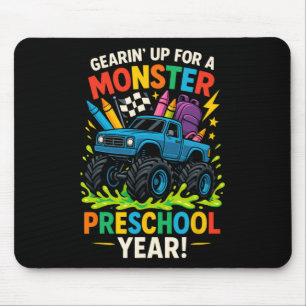 Terug naar school Preschool Pre-k Monster Truck Ee Muismat