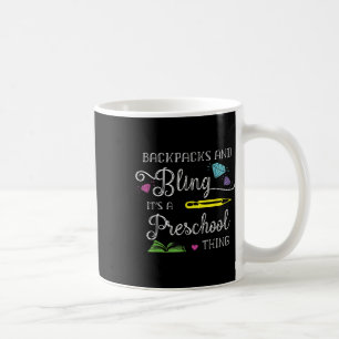 Terug naar school Preschool rugzakken en Bling  Koffiemok