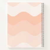 Terug naar school Principal Retro Peach Wavy Funny Notitieboek (Achterkant)