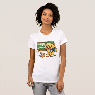 Terug naar School Pup - Schattigee Golden Retrieve T-shirt