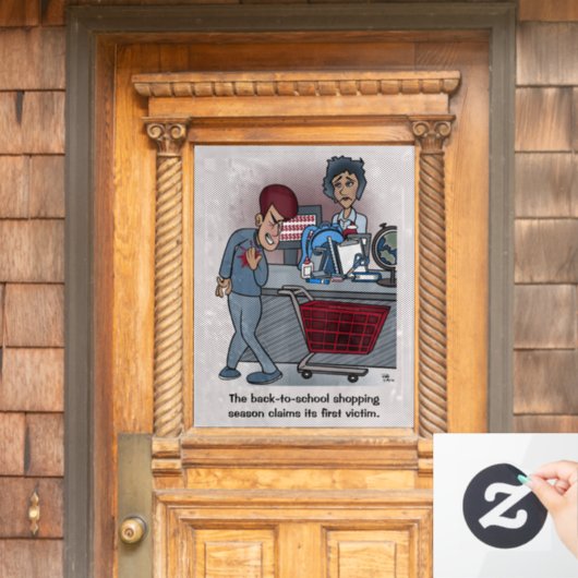 Terug naar school raamsticker (Huis Deur)