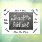 Terug naar school raamsticker (Vel 3)