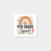 Terug naar school regenboog 4e klas squad post-it® notes (Voorkant)