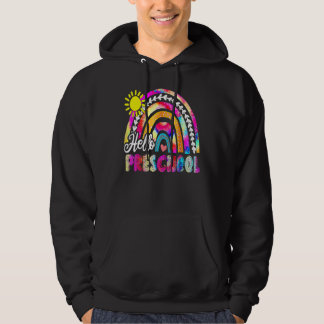 Terug naar school Regenboog Boho Tie Dye Leraar Ha Hoodie