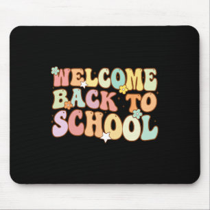 Terug naar school Retro Eerste dag van de school l Muismat