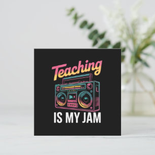 Terug naar school Retro lesgeven is mijn ding 80s Kaart