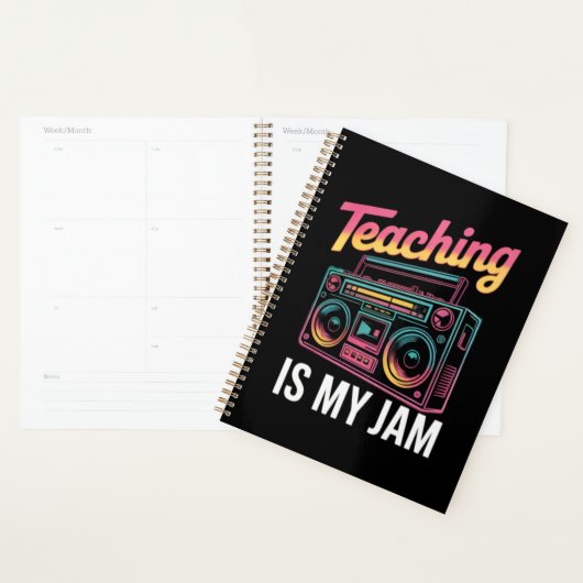 Terug naar school Retro lesgeven is mijn Jam 80s Planner (Display)