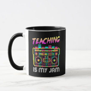 Terug naar school Retro Onderwijs is mijn Jam 80s Mok