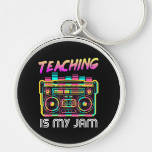 Terug naar school Retro Onderwijs is mijn Jam 80s Sleutelhanger