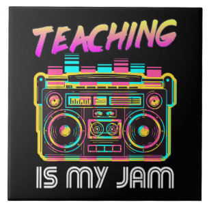 Terug naar school Retro Onderwijs is mijn Jam 80s Tegeltje
