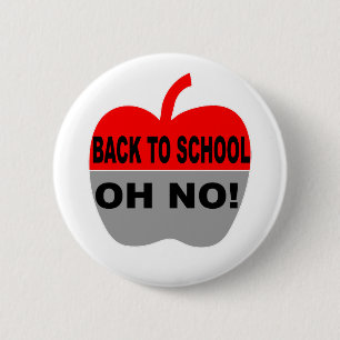 Terug naar school ronde button 5,7 cm