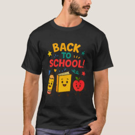 Terug naar school - Schattige Cartoon ontwerp T-shirt