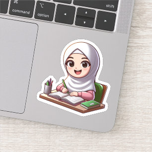 Terug Naar School Schattige Islamitisch Motivatie Sticker