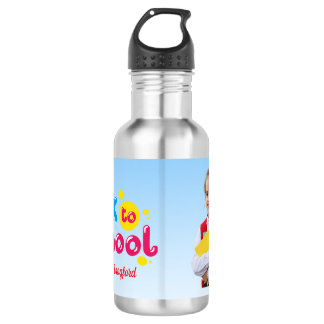 Terug naar school Schattige kinderen Student Waterfles