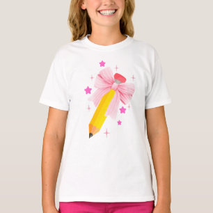 Terug naar school Schattige Shirt - Pencil and Bow