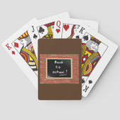 Terug naar school schoolbord kaarten spelen (Achterkant)