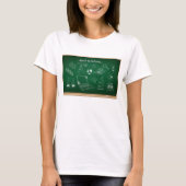 Terug naar School Science schoolbordonderwijs T-shirt (Voorkant)
