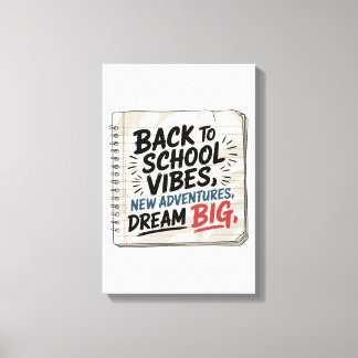 Terug naar school-sfeer – Klaslokaal muurprint Canvas Afdruk