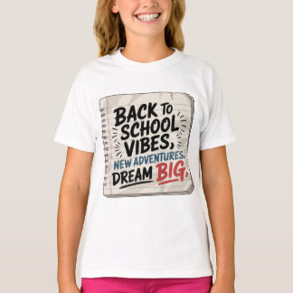 Terug naar school-sfeer – Meisjes avontuurlijke T- T-shirt