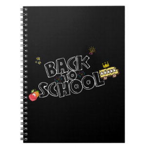 Terug naar School Shirt Funny School Bus met Crown Notitieboek