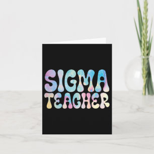Terug-naar-school Sigma Leraar Meme Liefhebbers Hu Kaart