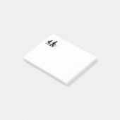 Terug naar school - Silhouet van lopende kinderen Post-it® Notes (Schuin)