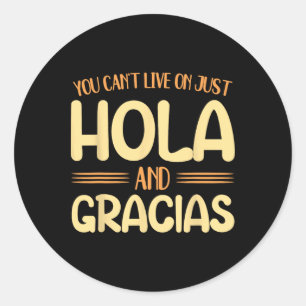 Terug naar school Spaanse leraar wonen op slechts  Ronde Sticker
