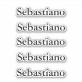 Terug naar school sticker zwarte naam label (Voorkant)