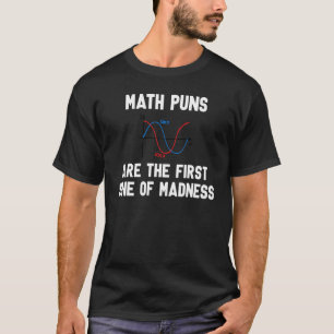 Terug naar school student Wiskunde puns eerste sin T-shirt
