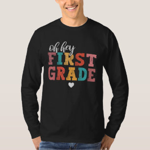 Terug naar school studenten docenten Oh hey 1e Eer T-shirt