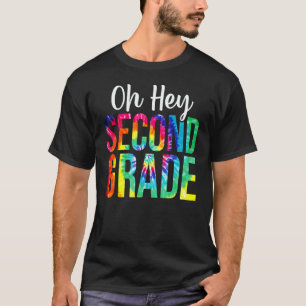 Terug naar school Studenten Leraar Tie Dye Hey 2e T-shirt