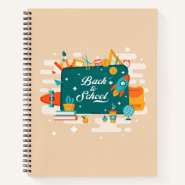 Terug naar School Supplies Cream Notitieboek