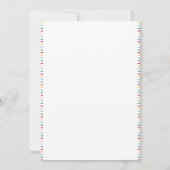 Terug naar School Supply Drive Party Kaart (Achterkant)