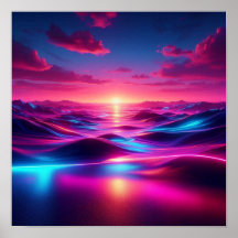 Terug naar school Surreal Neon Horizon Lights