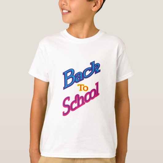 Terug naar School T-Shirt (Voorkant)