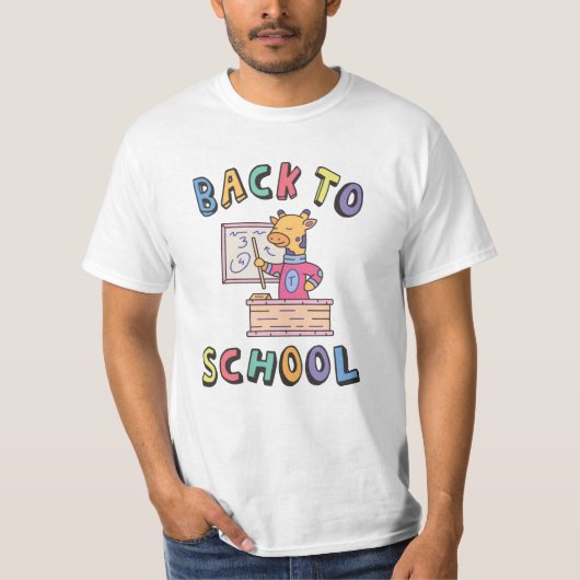 Terug naar school t-shirt (Voorkant)